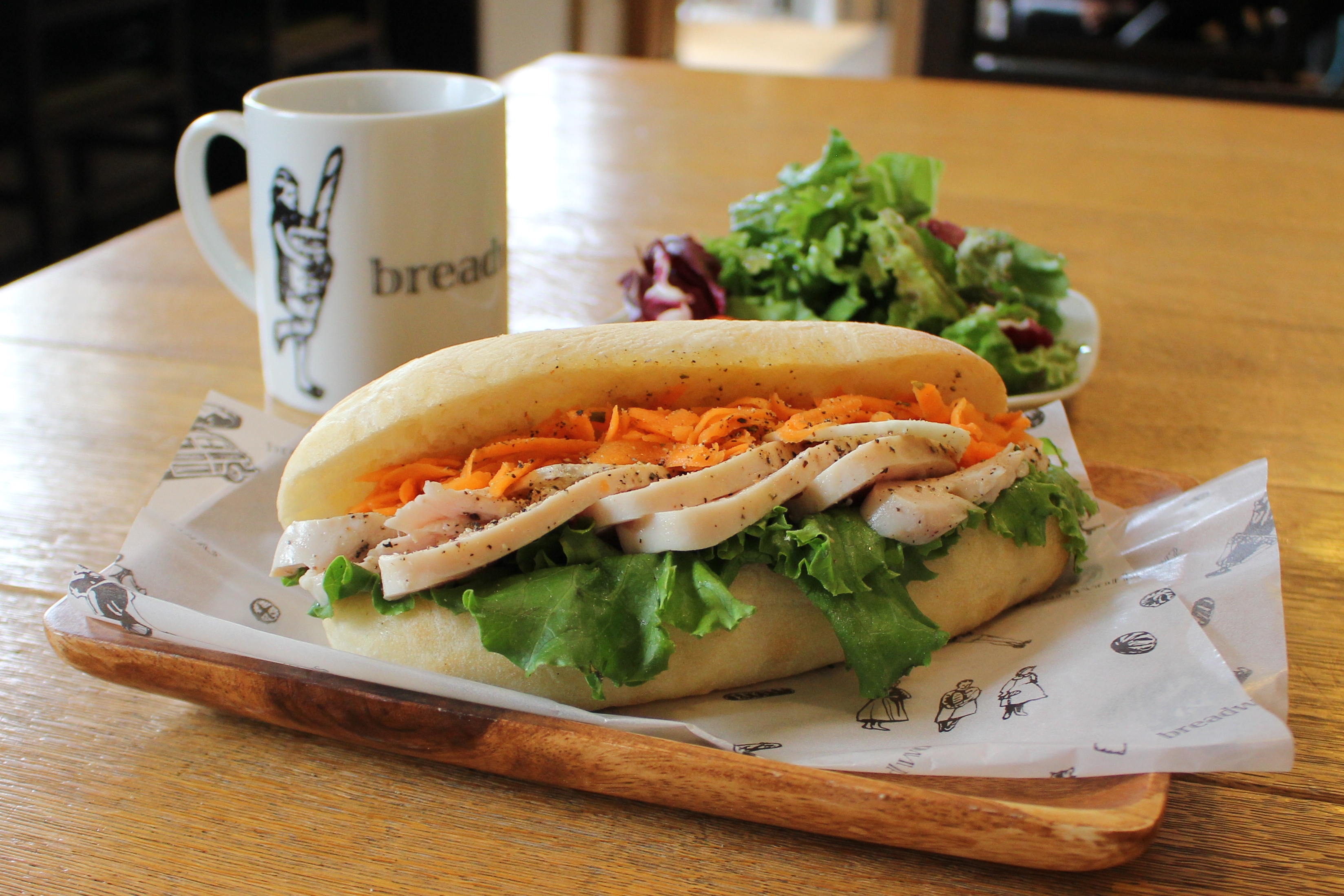 キャロットチキンのチャバタサンド News